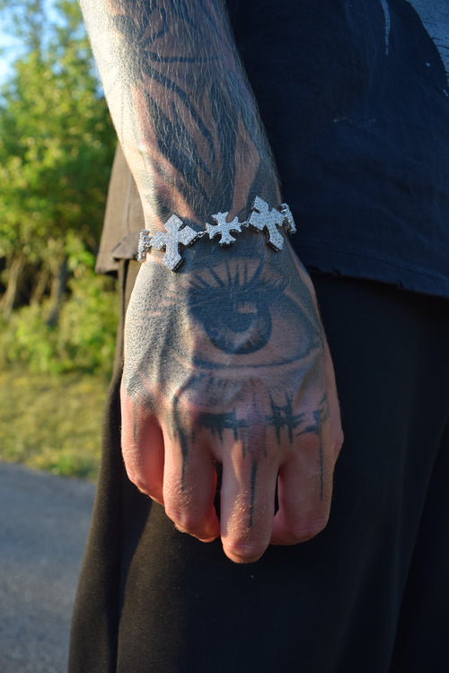 “Bound by Faith” Cross Bracelet